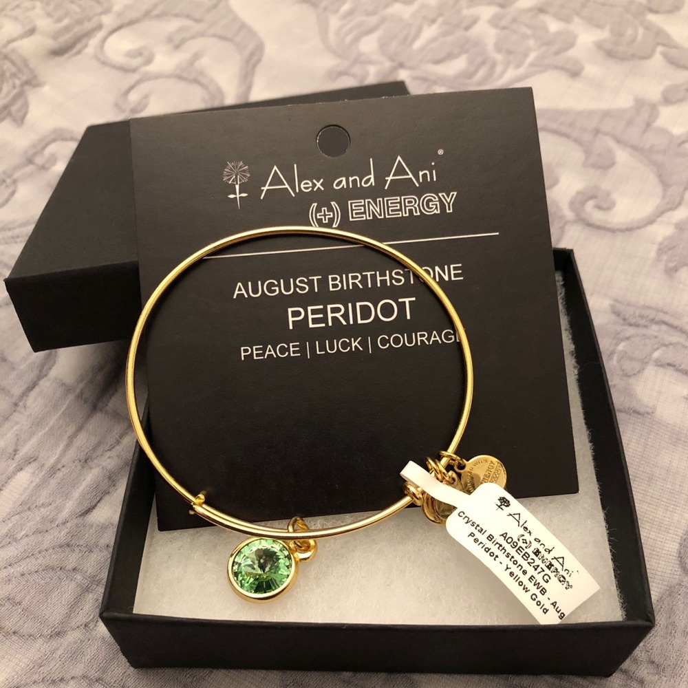 Alex and Ani August Birthstone Bangle, Peridot
